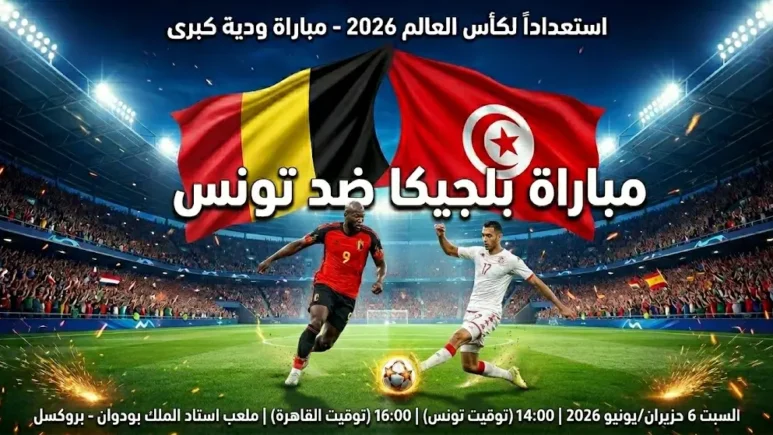 مباراة بلجيكا ضد تونس