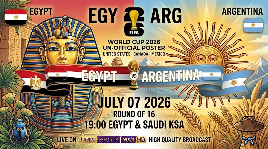 مشاهدة مصر ضد الأرجنتين أونلاين